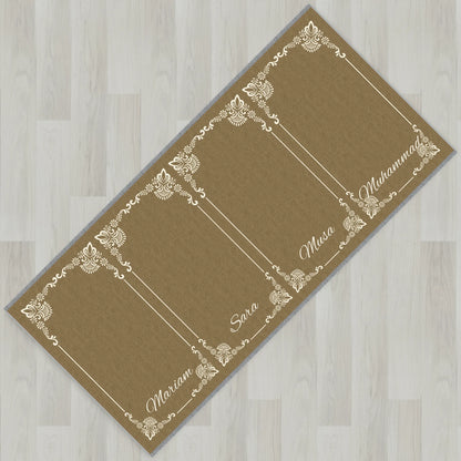 Gilded Frame Personalized Prayer Mat