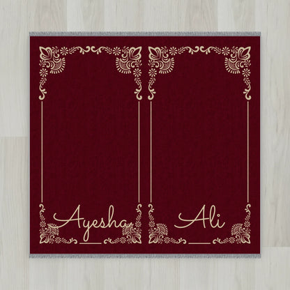 Gilded Frame Personalized Prayer Mat