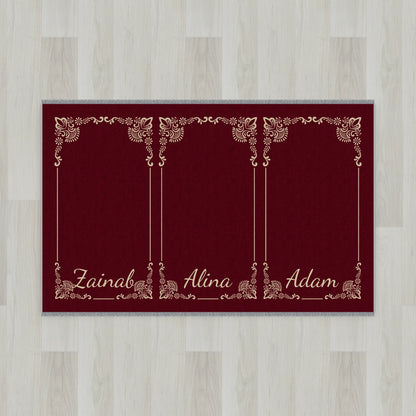Gilded Frame Personalized Prayer Mat
