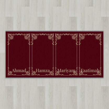 Gilded Frame Personalized Prayer Mat