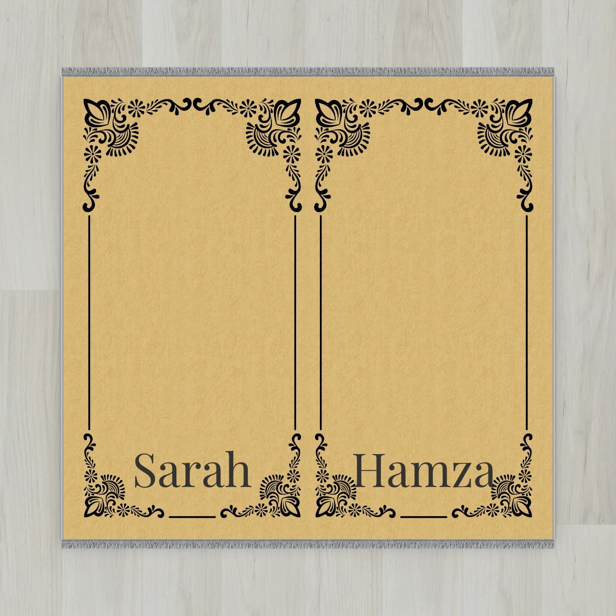 Gilded Frame Personalized Prayer Mat