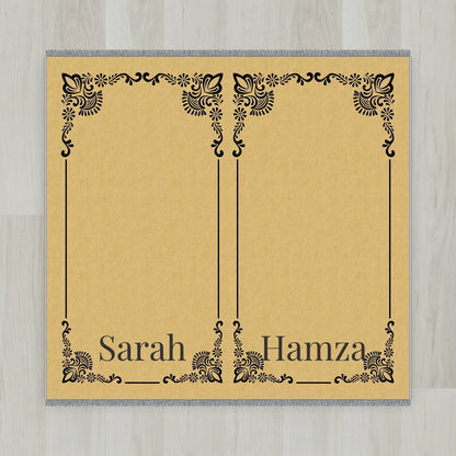 Gilded Frame Personalized Prayer Mat