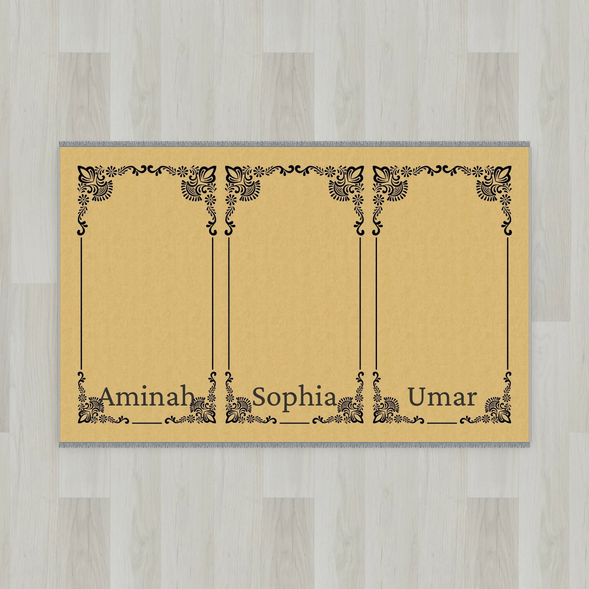 Gilded Frame Personalized Prayer Mat