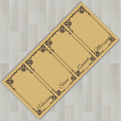 Gilded Frame Personalized Prayer Mat