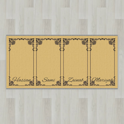 Gilded Frame Personalized Prayer Mat