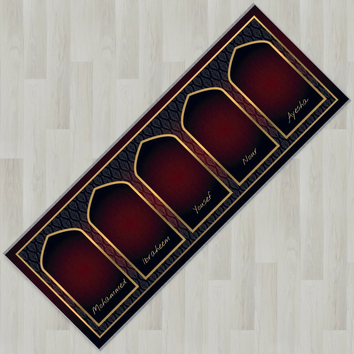 Golden Leaf Personalized Prayer Mat