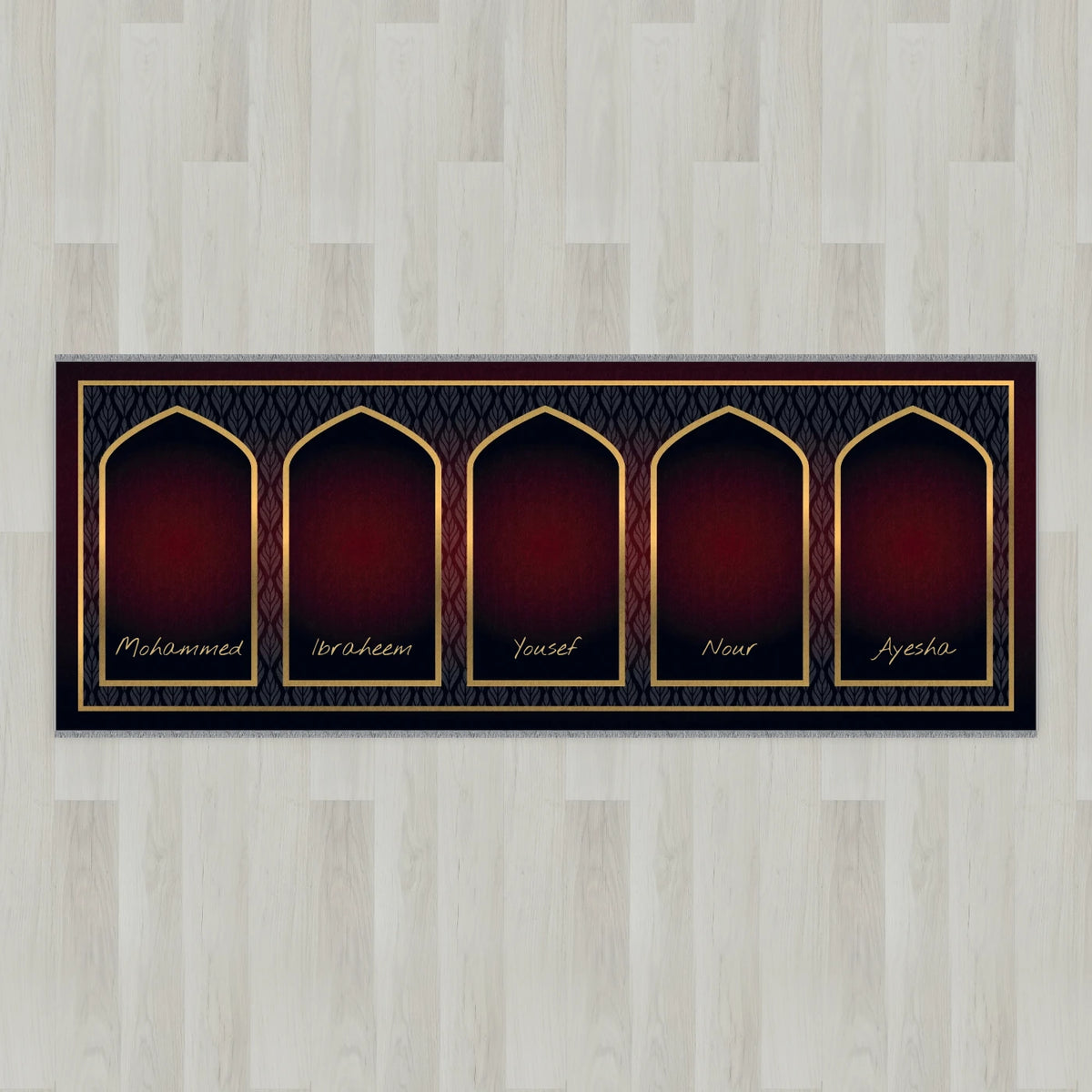 Golden Leaf Personalized Prayer Mat