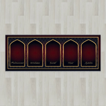 Golden Leaf Personalized Prayer Mat