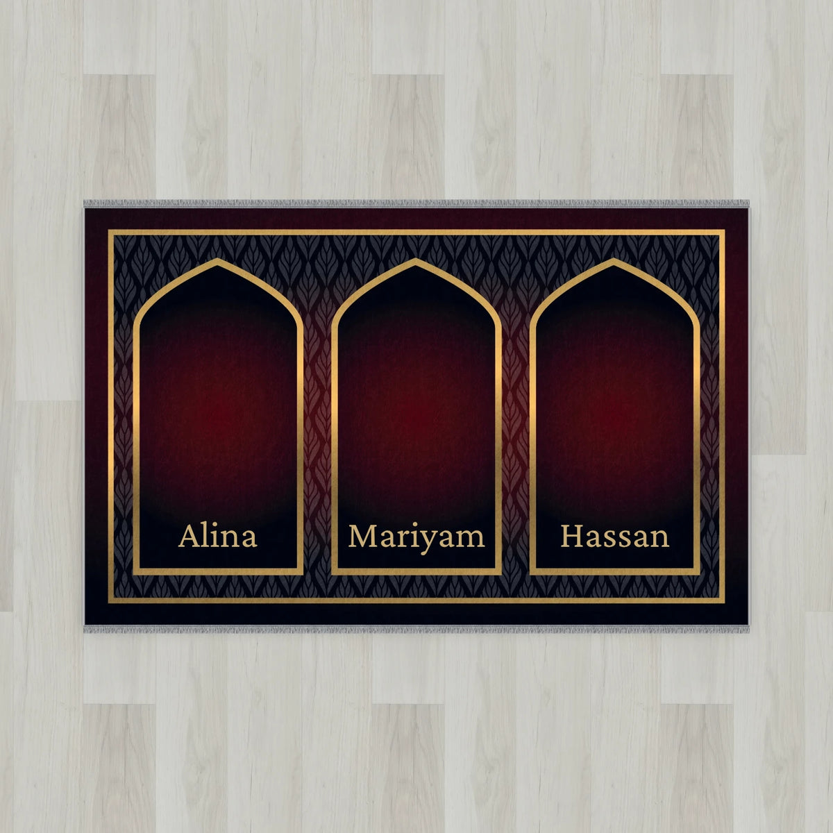 Golden Leaf Personalized Prayer Mat
