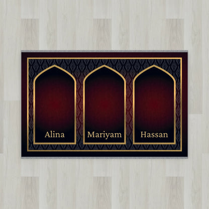 Golden Leaf Personalized Prayer Mat
