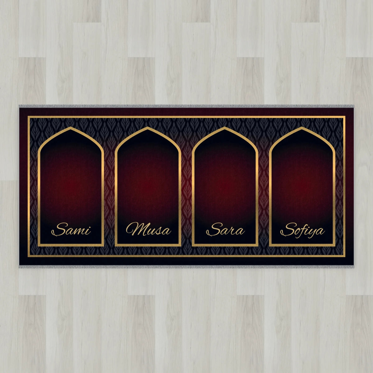 Golden Leaf Personalized Prayer Mat