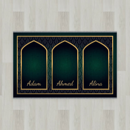 Golden Leaf Personalized Prayer Mat
