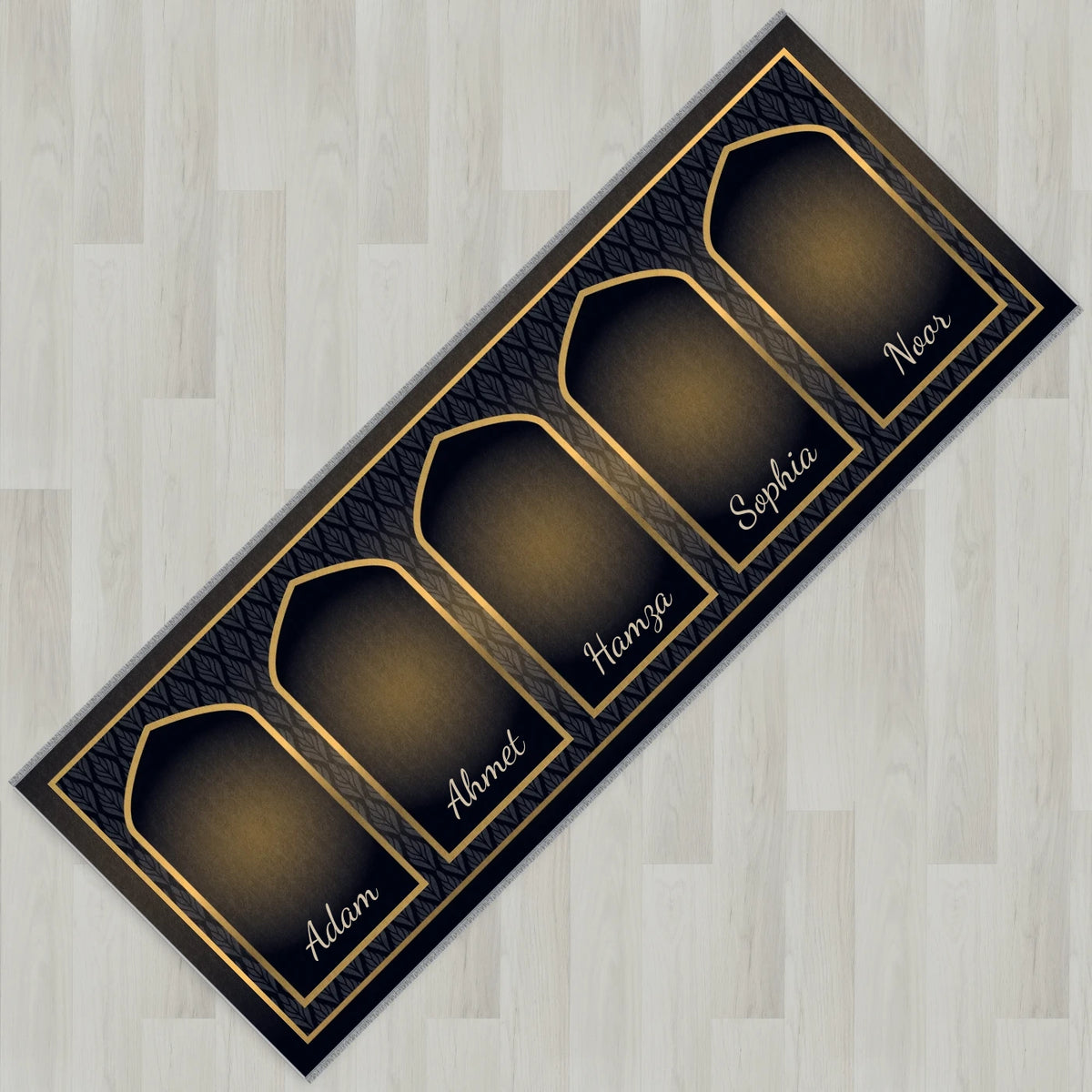 Golden Leaf Personalized Prayer Mat