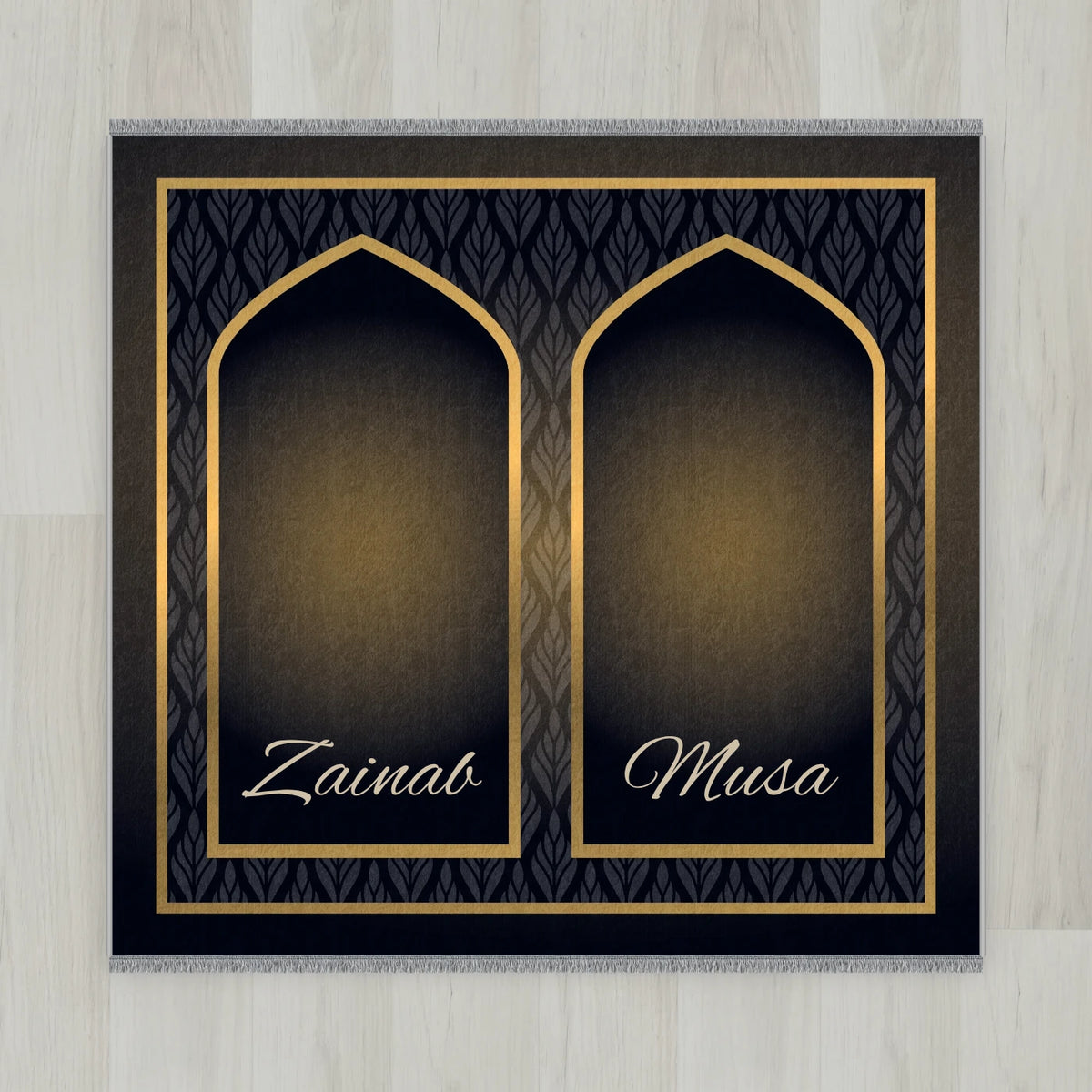 Golden Leaf Personalized Prayer Mat