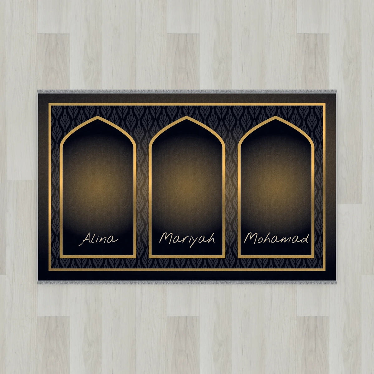 Golden Leaf Personalized Prayer Mat