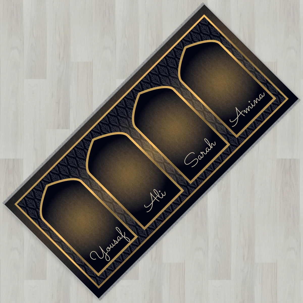 Golden Leaf Personalized Prayer Mat