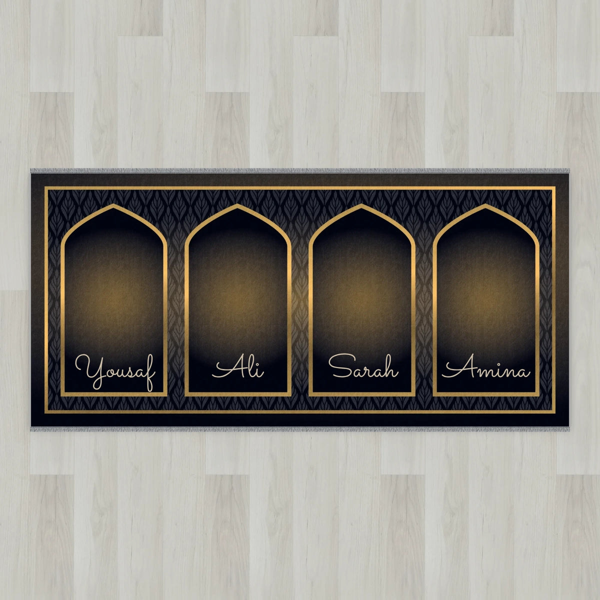 Golden Leaf Personalized Prayer Mat