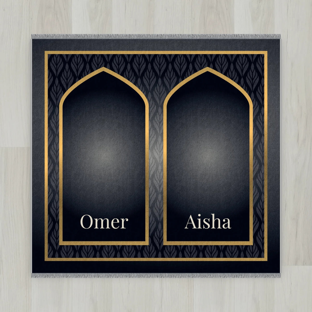 Golden Leaf Personalized Prayer Mat