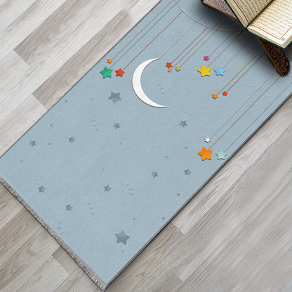 blue kids prayer mat