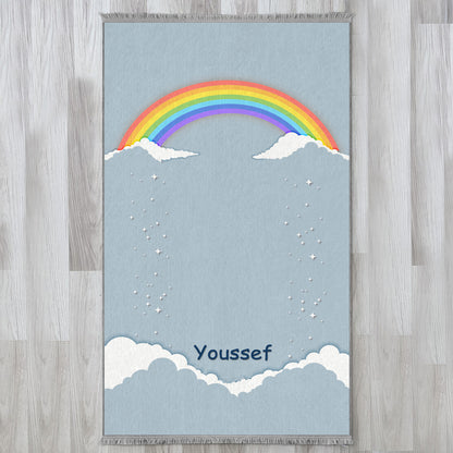 Kids Personalized Rainbow Prayer Mat 410