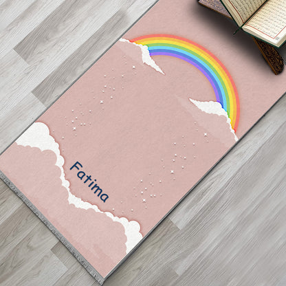 Kids Personalized Rainbow Prayer Mat 410