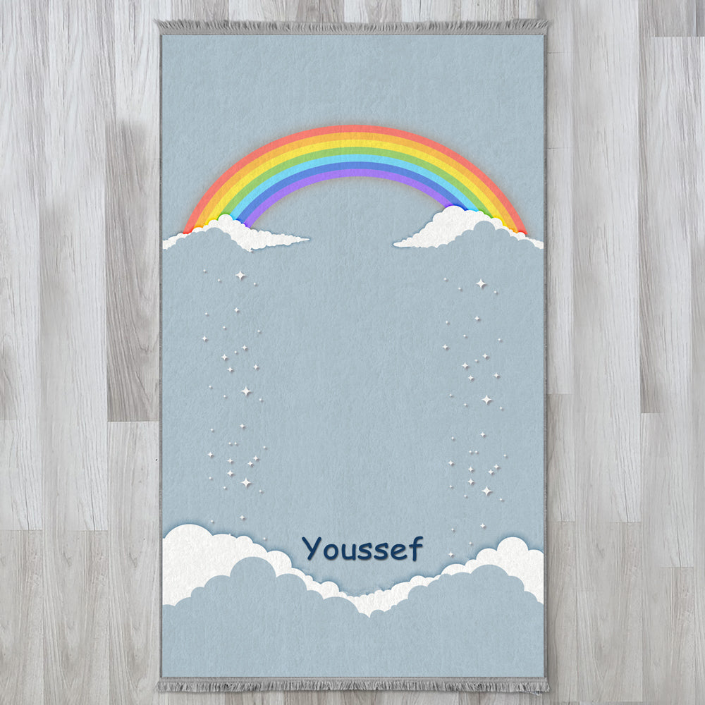 Kids Personalized Rainbow Prayer Mat 411
