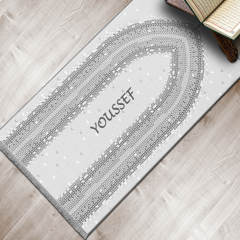 Modern Islamic Foam Padded Personalized Prayer Mat 613 – muslumana