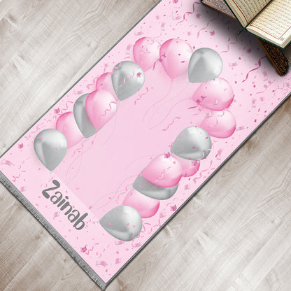 Balloons Personalized Prayer Mat for Kids 419