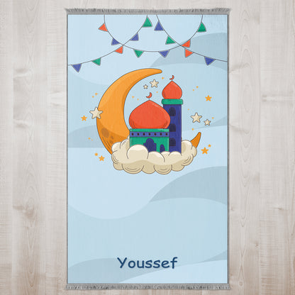 Kids Personalized Dome & Minaret Prayer Mat 421