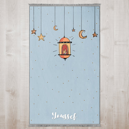 Kids Personalized Moon & Stars Prayer Mat 420