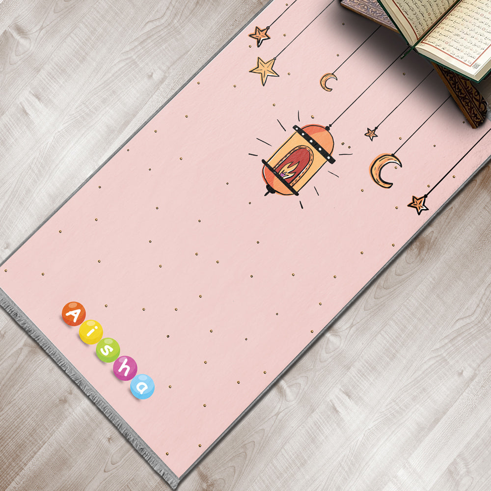 pink kids prayer mat