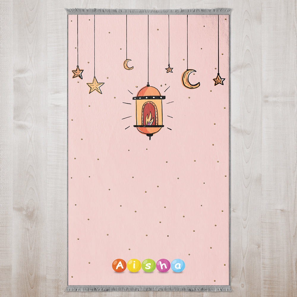 Kids Personalized Moon & Stars Prayer Mat 420