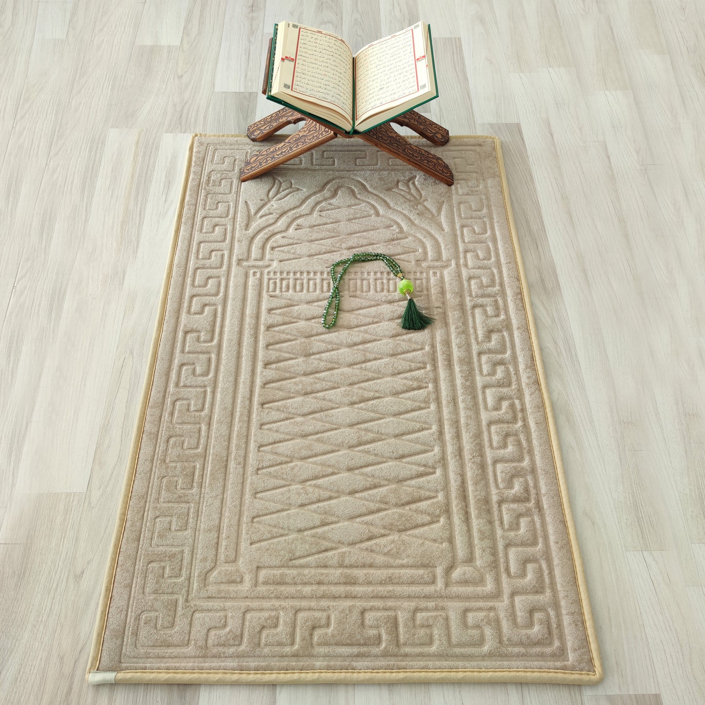 Extra Foam Padded Gold Prayer Mat 101