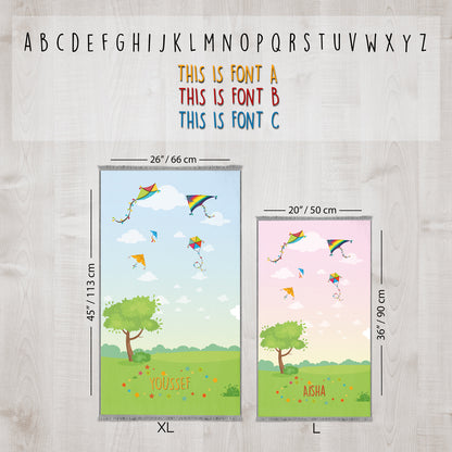 Kids Personalized Kite Prayer Mat 417